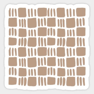 Abstract squares - sand Sticker